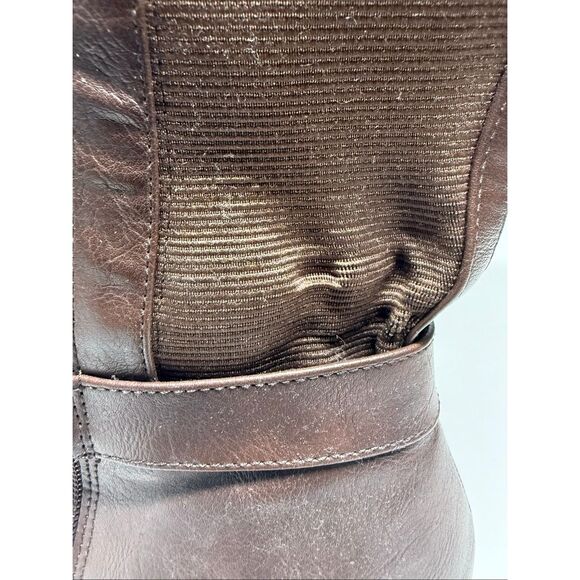 Torrid Wide Calf Brown Quilted Riding Boots Size 11 See Description - Picture 5 of 15